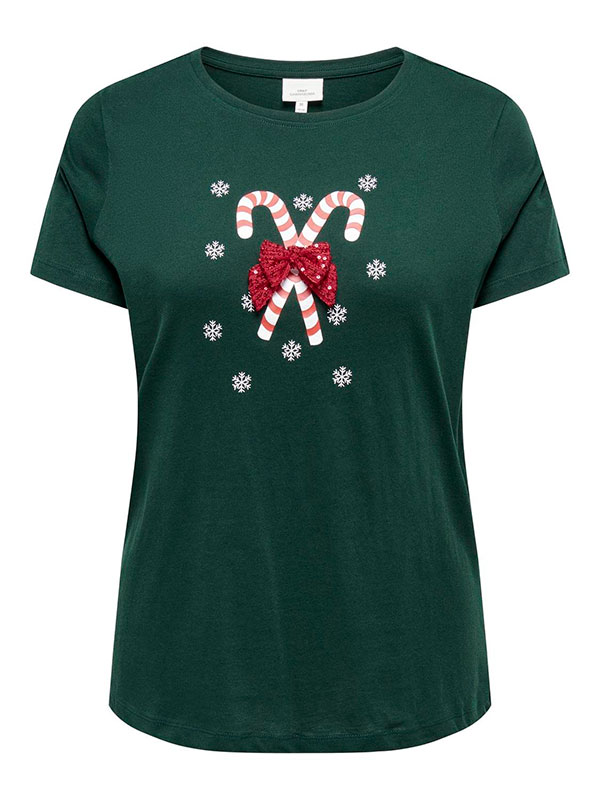 CARXMAS - Plus Size T-shirt fra Only Carmakoma