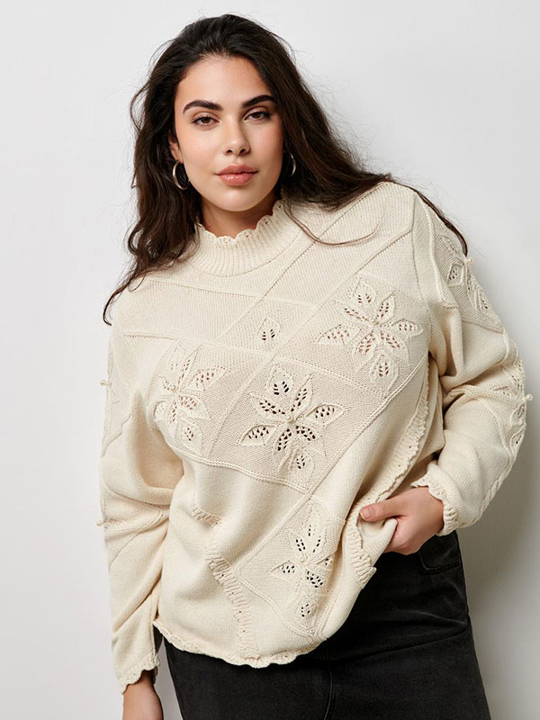 CARNICOLINE - Plus Size Genser fra Only Carmakoma