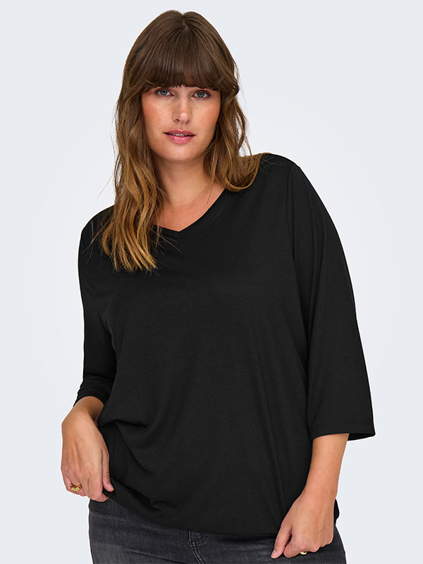 CARCARLINNE - Plus Size Bluse fra Only Carmakoma