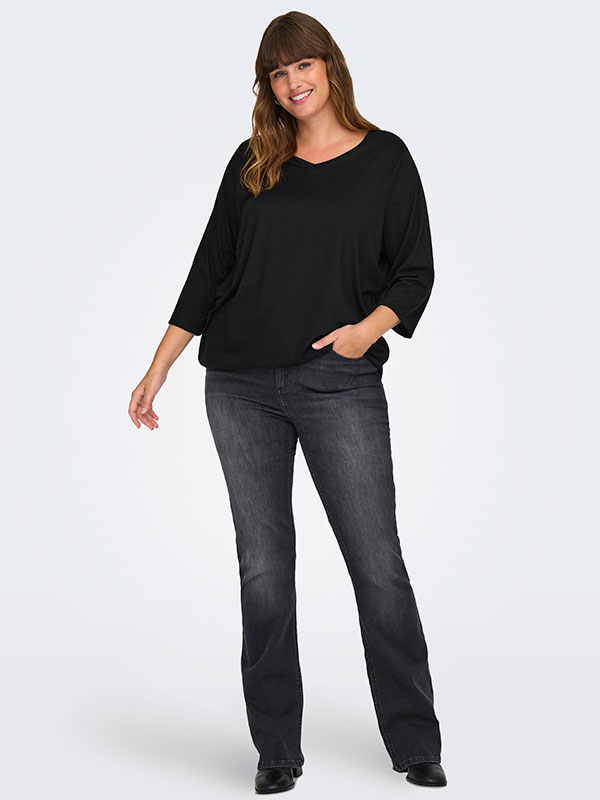 CARCARLINNE - Plus Size Bluse fra Only Carmakoma