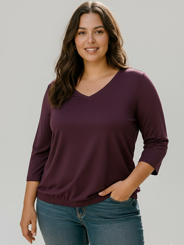 CARCARLINNE - Plus Size Bluse fra Only Carmakoma