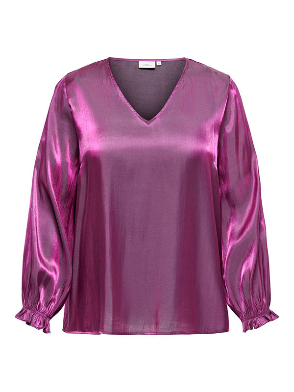 CARFRITZ - Plus Size Bluse fra Only Carmakoma