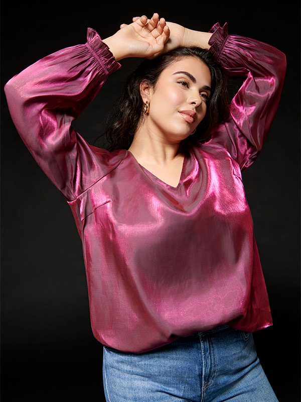CARFRITZ - Plus Size Bluse fra Only Carmakoma