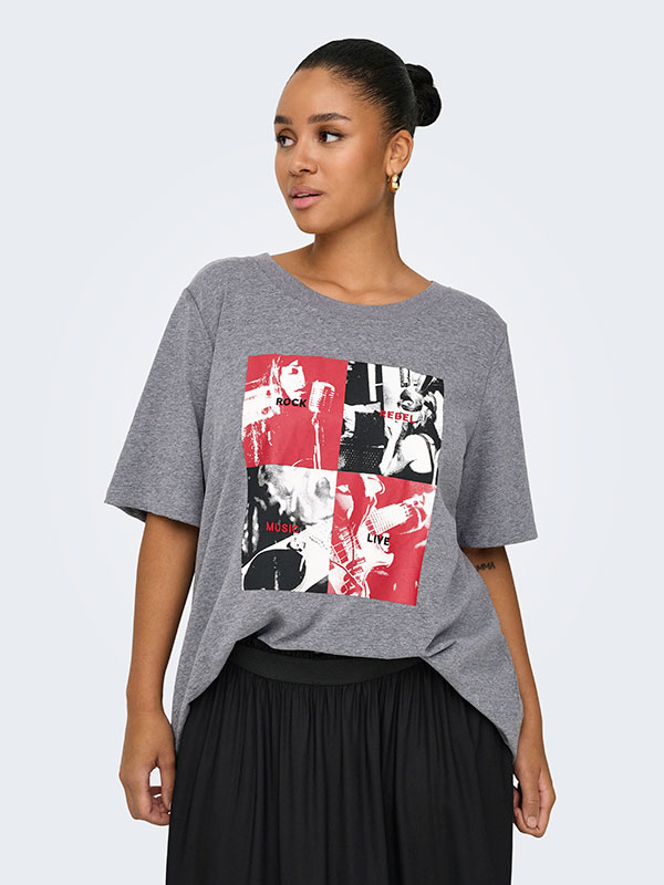 CARJIMINA - Plus Size T-shirt fra Only Carmakoma