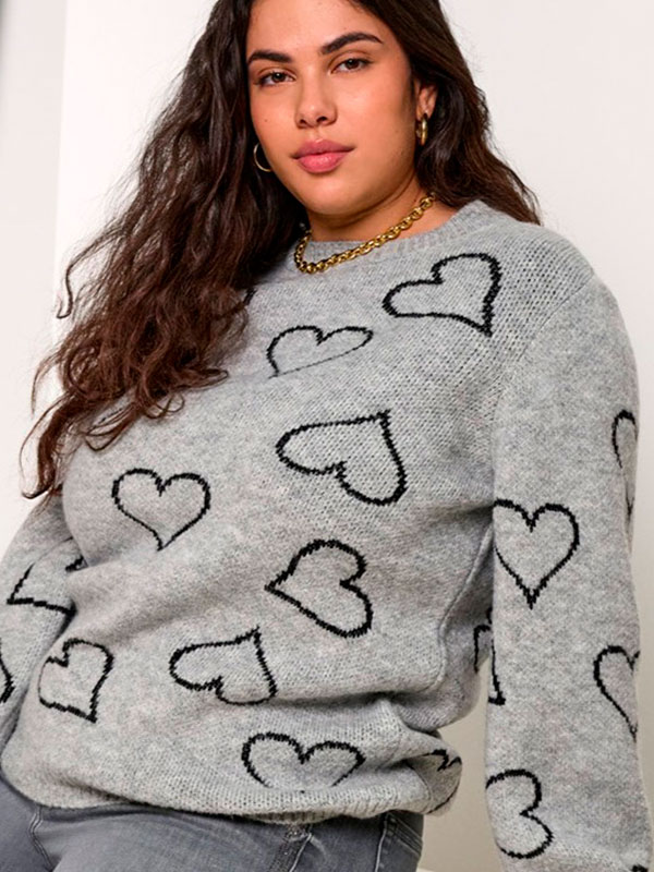 CARHAPPIE - Plus Size Genser fra Only Carmakoma