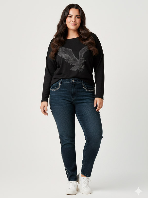 CARALBA - Plus Size Genser fra Only Carmakoma