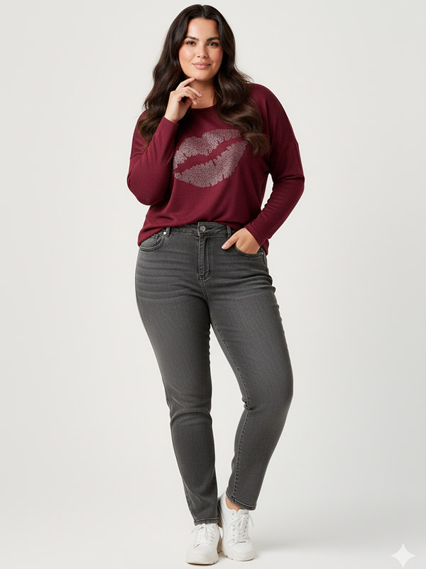 CARALBA - Plus Size Genser fra Only Carmakoma