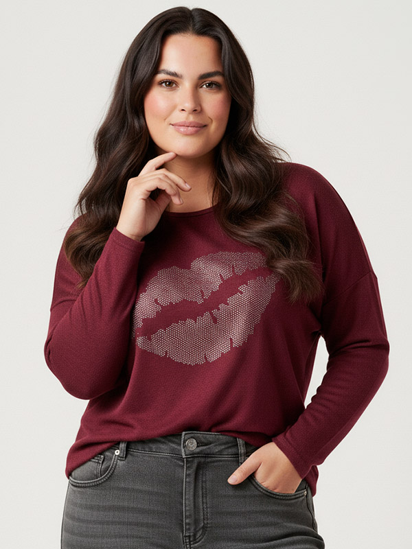 CARALBA - Plus Size Genser fra Only Carmakoma