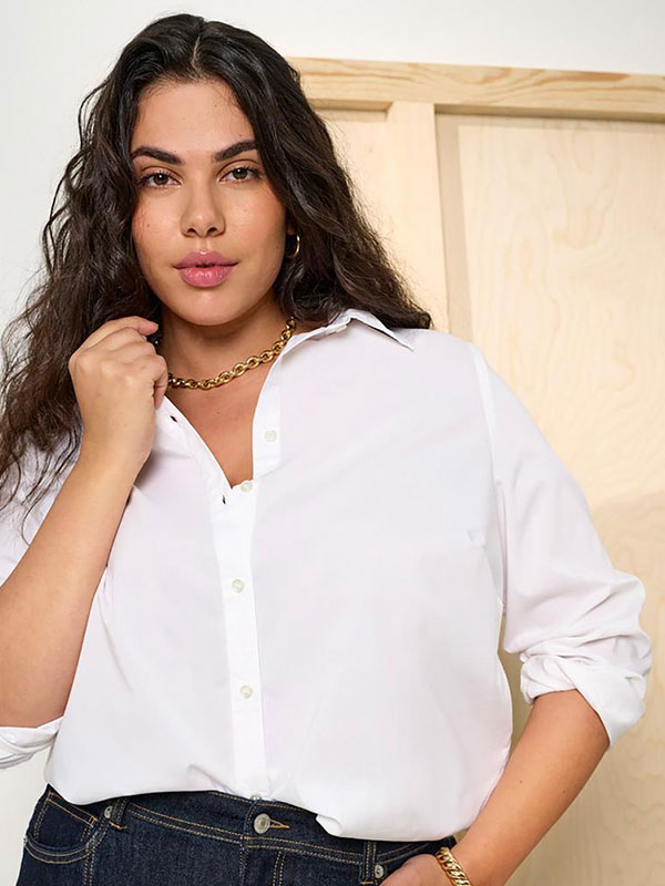 CARSTRETCHY - Plus Size Skjorte fra Only Carmakoma