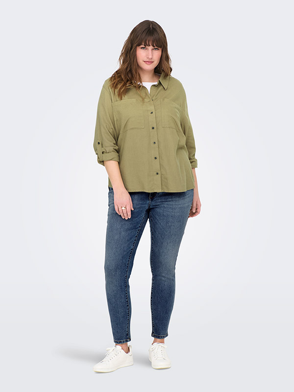 CARYASMIN-CARO - Plus Size Skjorte fra Only Carmakoma