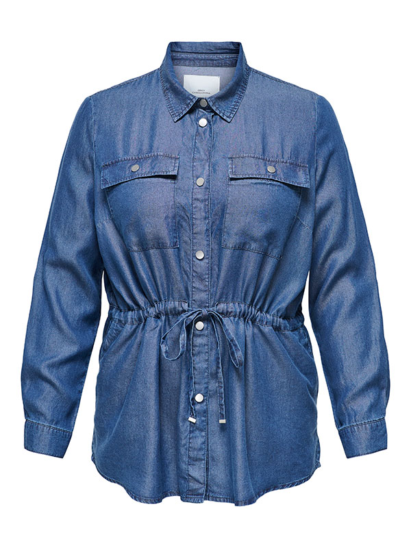 CARCHARIS - Plus Size Skjorte fra Only Carmakoma