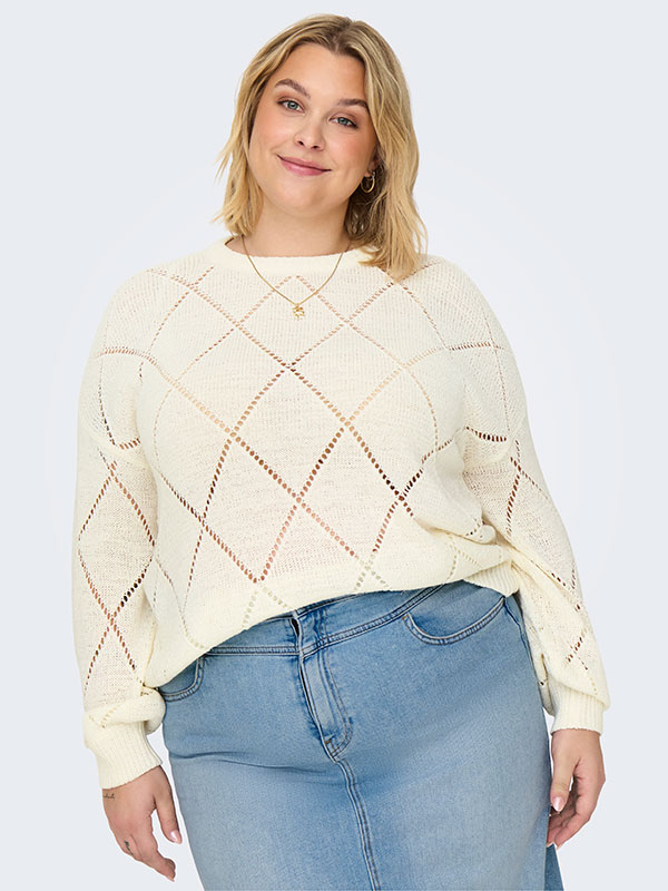 CARGEENAS - Plus Size Genser fra Only Carmakoma