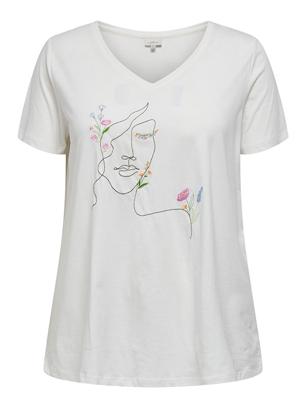 CARBONNIE - Plus Size T-shirt fra Only Carmakoma