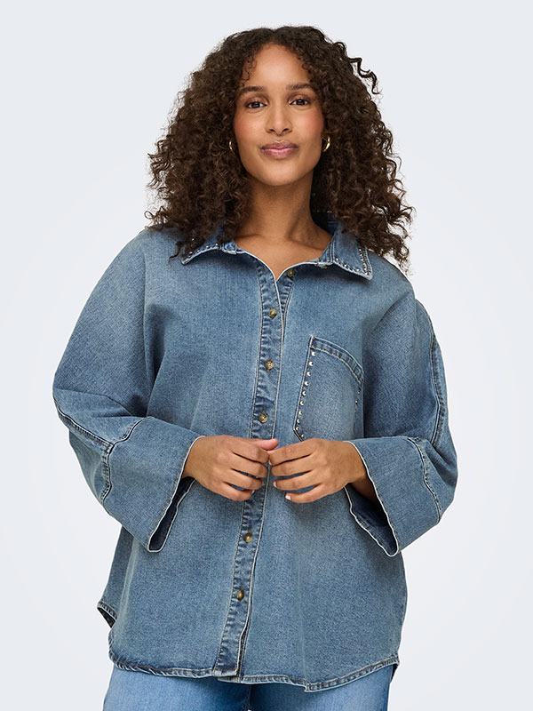 CARGRACE - Plus Size Skjorte fra Only Carmakoma