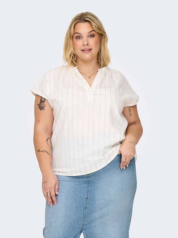 CARLUCILA - Plus Size Bluse fra Only Carmakoma