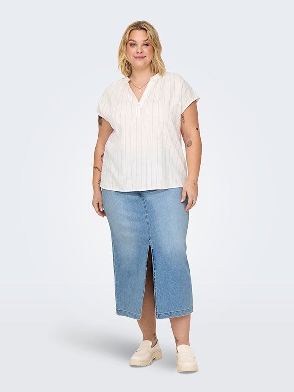 CARLUCILA - Plus Size Bluse fra Only Carmakoma