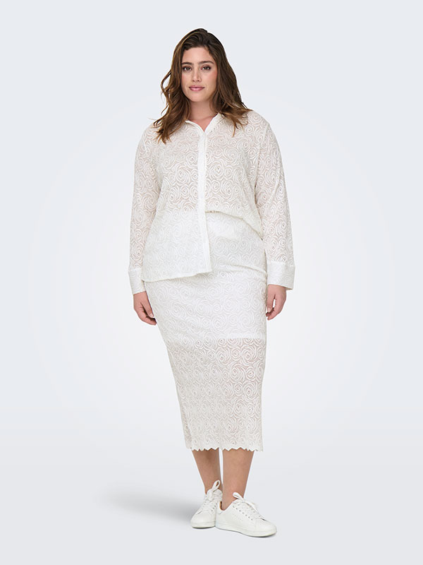 CARROSIL - Plus Size Skjorte fra Only Carmakoma