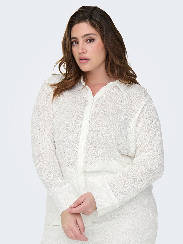 CARROSIL - Plus Size Skjorte fra Only Carmakoma