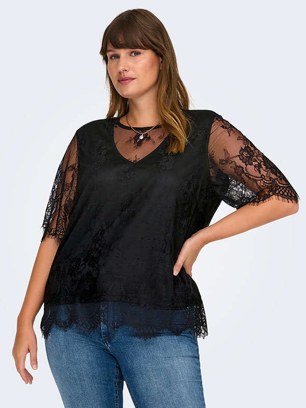 CAREVERLYN - Plus Size Bluse fra Only Carmakoma