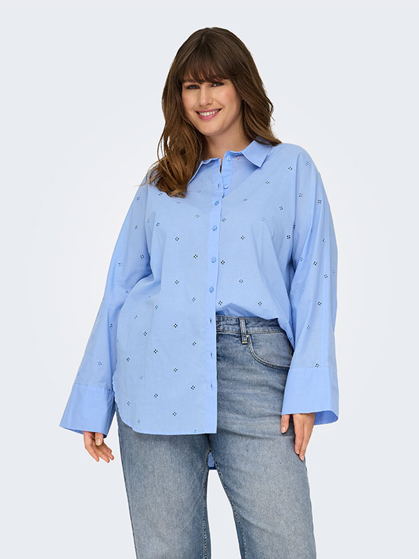 CARNEW - Plus Size Skjorte fra Only Carmakoma