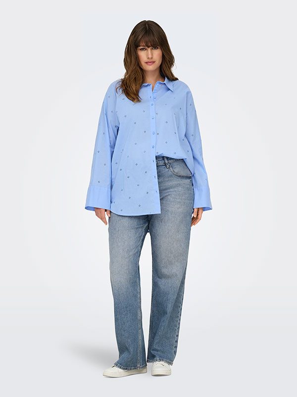 CARNEW - Plus Size Skjorte fra Only Carmakoma