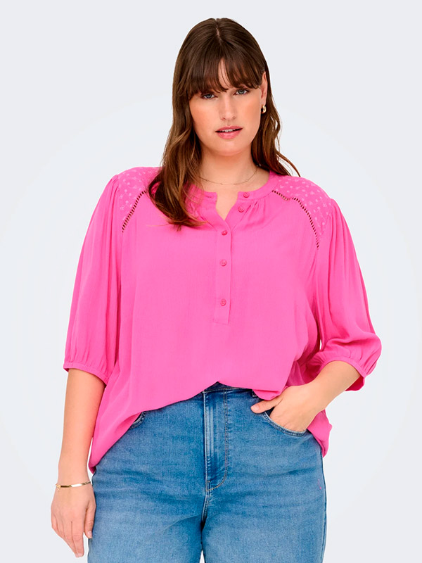CARADZO - Plus Size Bluse fra Only Carmakoma