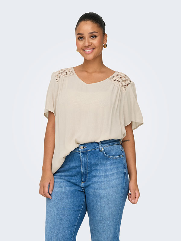 CARSELASI - Plus Size T-shirt fra Only Carmakoma