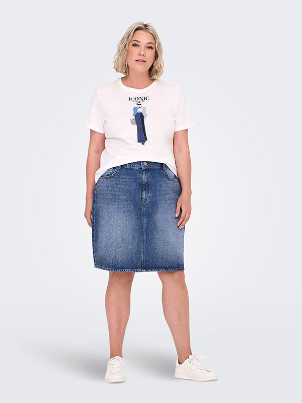 CARSTELLA - Plus Size Skjørt fra Only Carmakoma