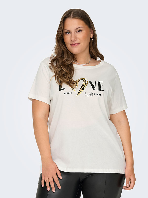 CARFREA - Plus Size T-shirt fra Only Carmakoma