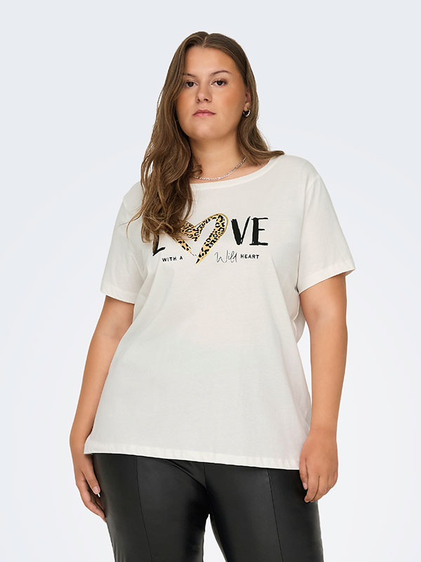 CARFREA - Plus Size T-shirt fra Only Carmakoma