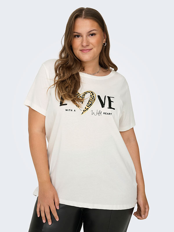 CARFREA - Plus Size T-shirt fra Only Carmakoma
