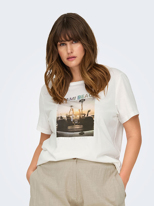 CARARNA - Plus Size T-shirt fra Only Carmakoma