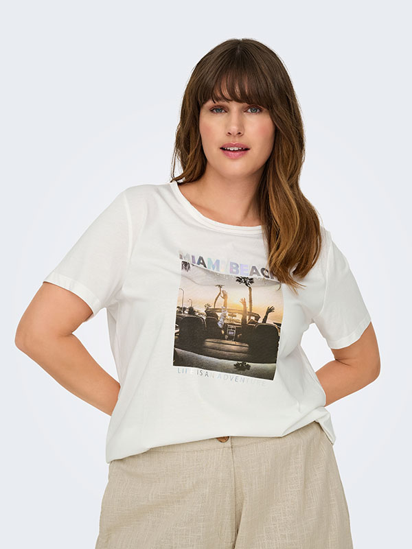 CARARNA - Plus Size T-shirt fra Only Carmakoma
