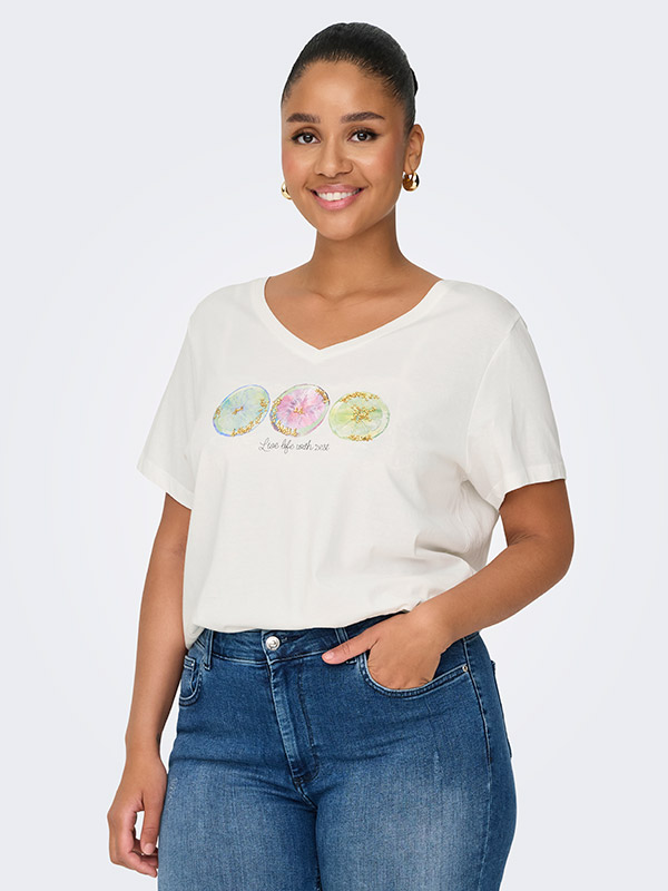 CARTIRA - Plus Size T-shirt fra Only Carmakoma