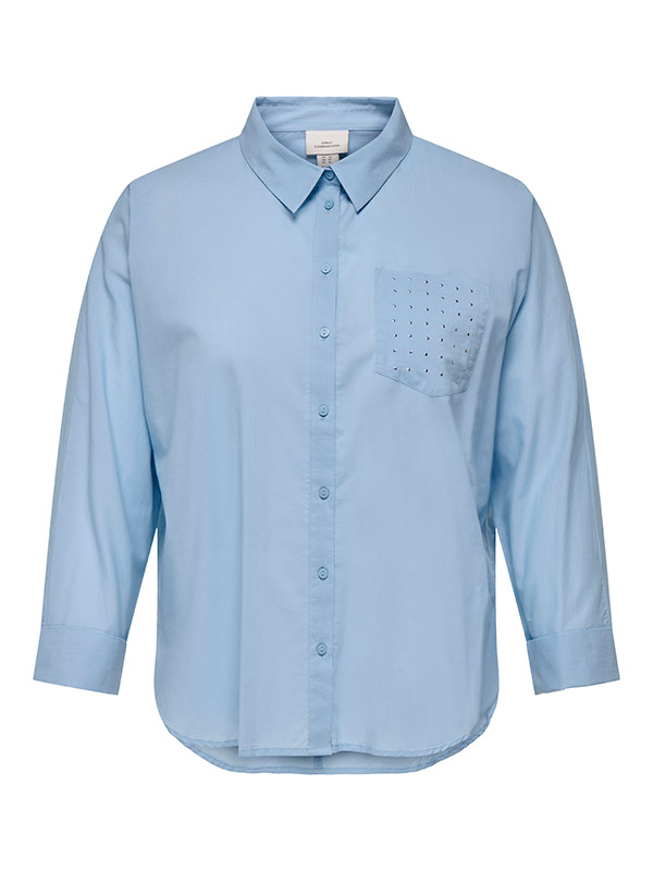 CARNEW - Plus Size Skjorte fra Only Carmakoma