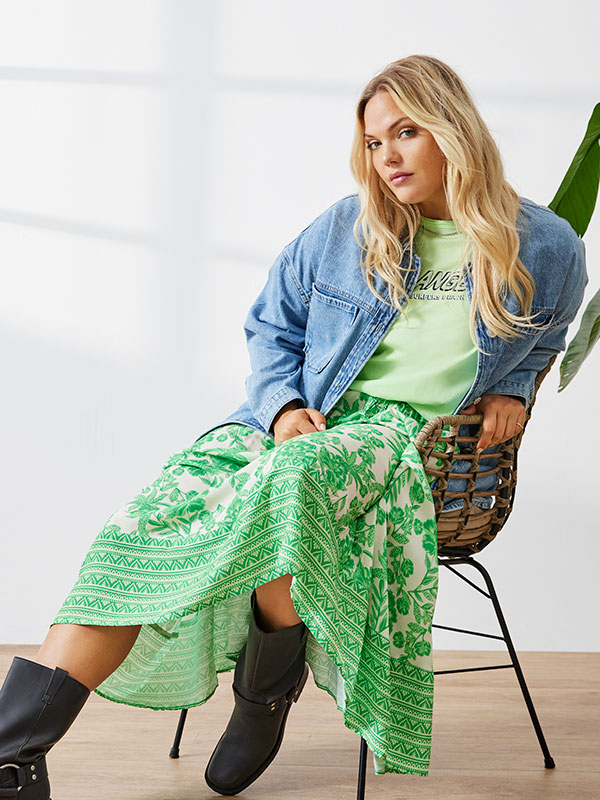 CARMARRAKESH - Plus Size Skjørt fra Only Carmakoma