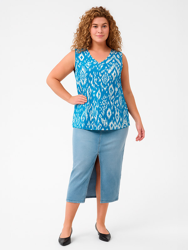 CARMARRAKESH - Plus Size Topp fra Only Carmakoma