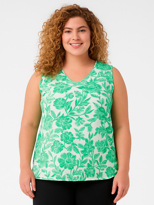 CARMARRAKESH - Plus Size Topp fra Only Carmakoma