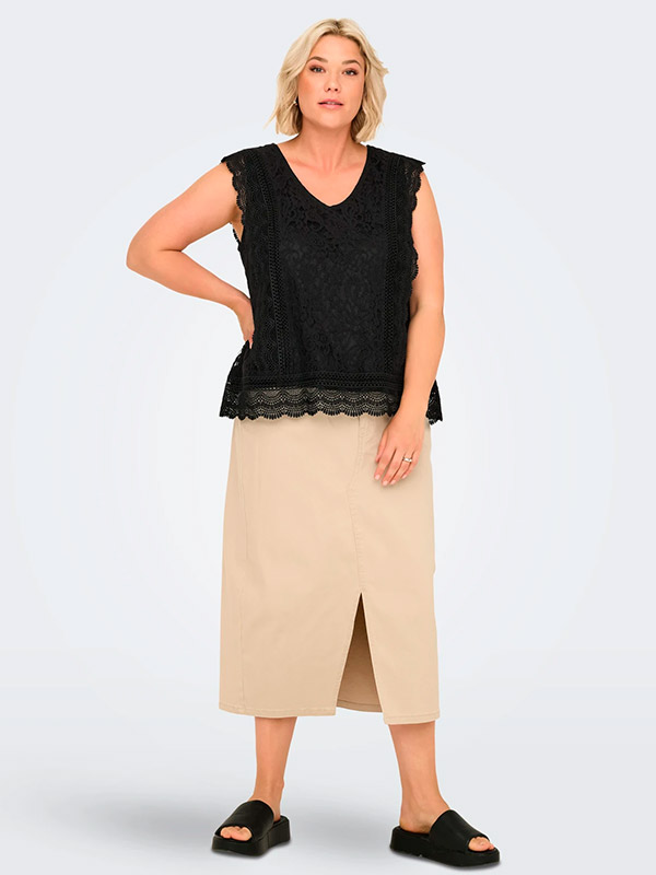 CARKARO - Plus Size Bluse fra Only Carmakoma