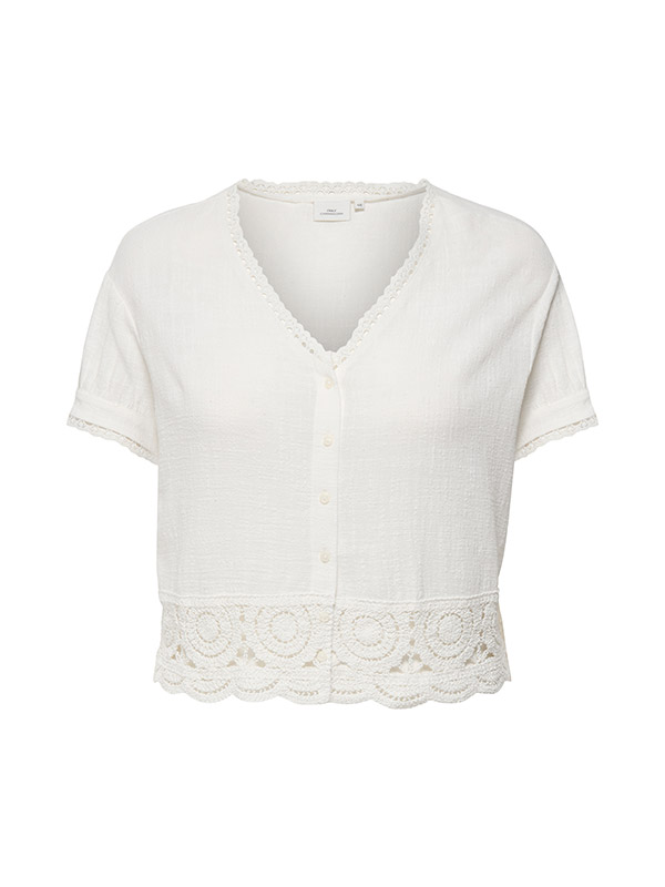 CARNADIA - Plus Size Bluse fra Only Carmakoma