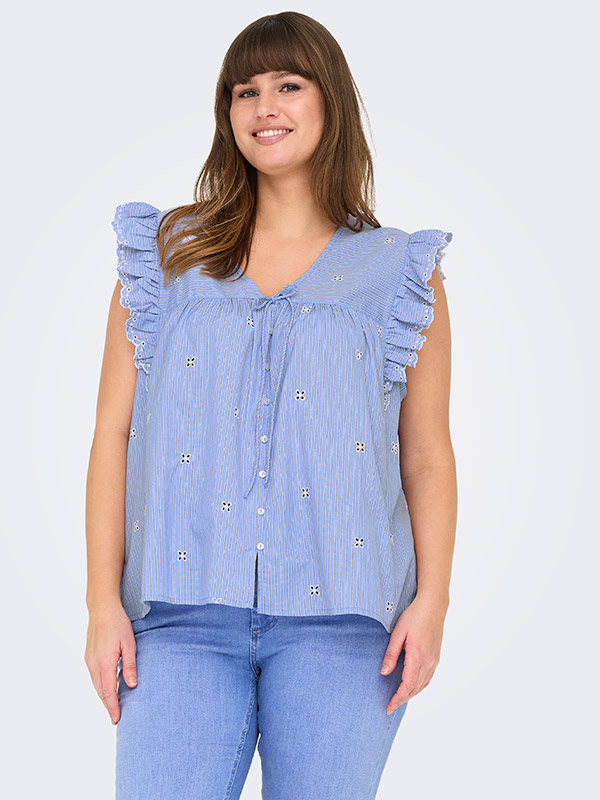CARTESSA - Plus Size Bluse fra Only Carmakoma