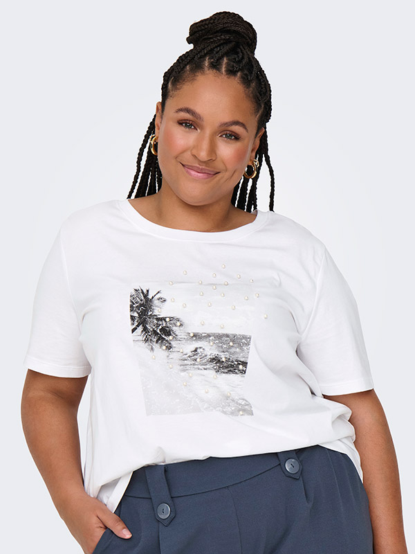 CARCELIA - Plus Size T-shirt fra Only Carmakoma