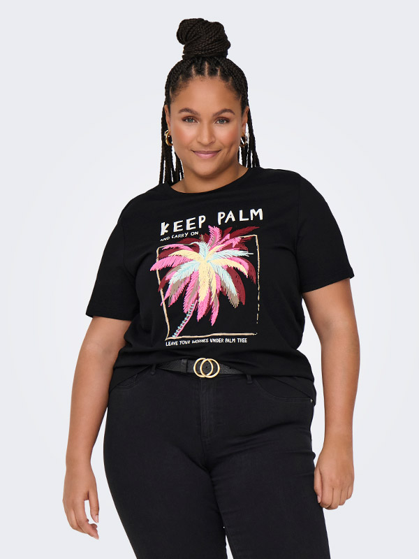 CARELLIOT - Plus Size T-shirt fra Only Carmakoma