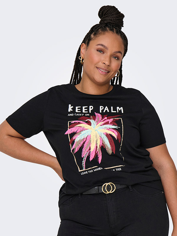 CARELLIOT - Plus Size T-shirt fra Only Carmakoma
