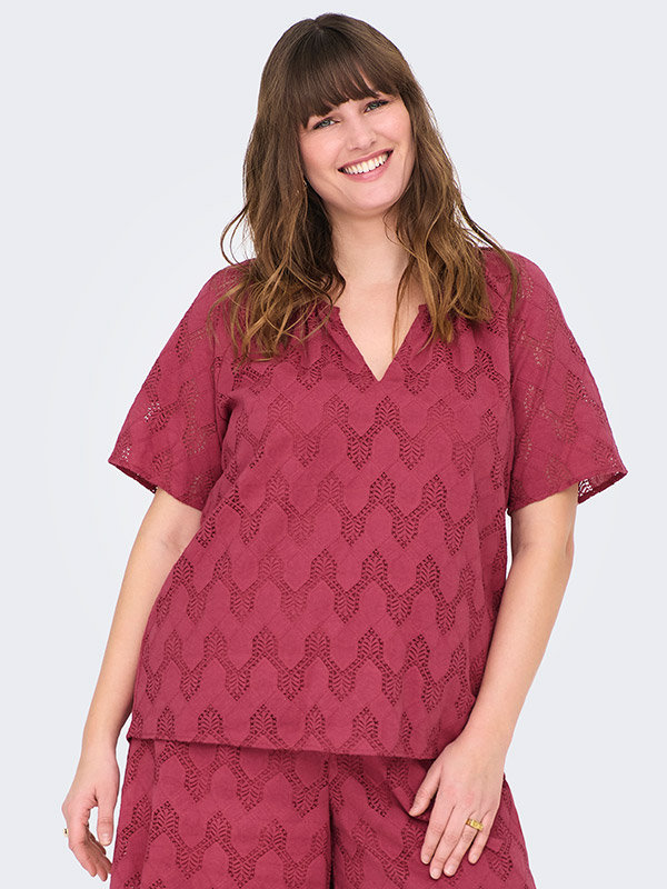 CARCLEANOR - Plus Size Bluse fra Only Carmakoma