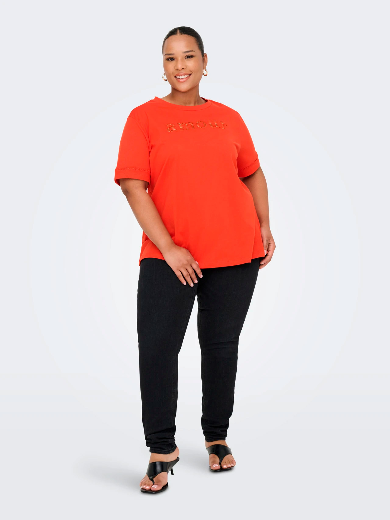 CARANNIE - Plus Size T-shirt fra Only Carmakoma