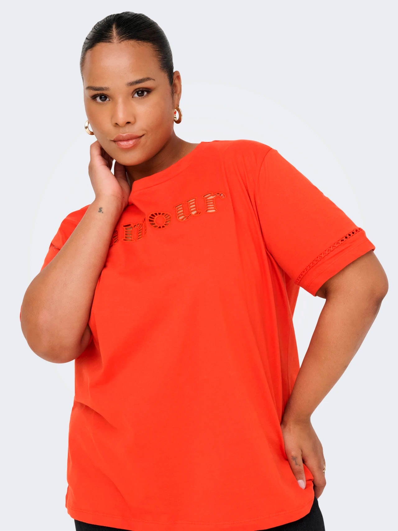 CARANNIE - Plus Size T-shirt fra Only Carmakoma