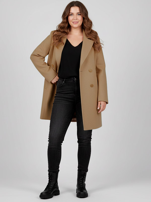 CARADINA - Plus Size Frakk fra Only Carmakoma