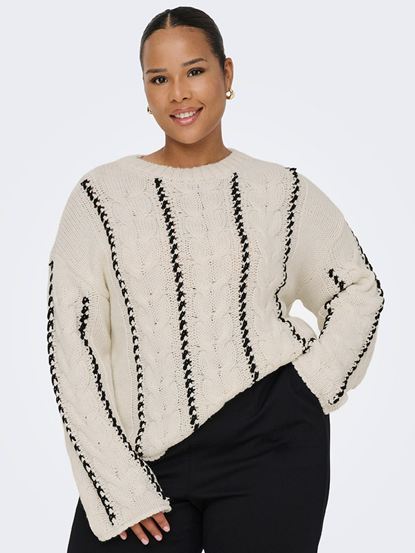 CARTESSA - Plus Size Genser fra Only Carmakoma