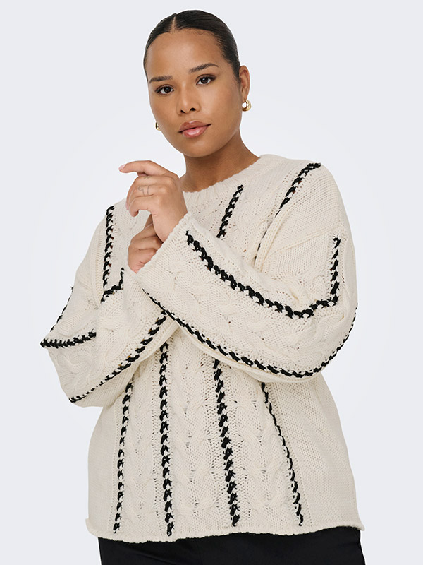 CARTESSA - Plus Size Genser fra Only Carmakoma